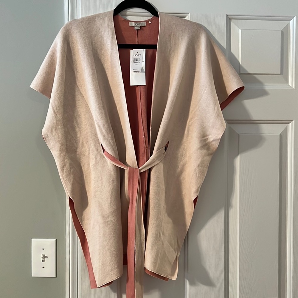 Loft XS/S reversible poncho